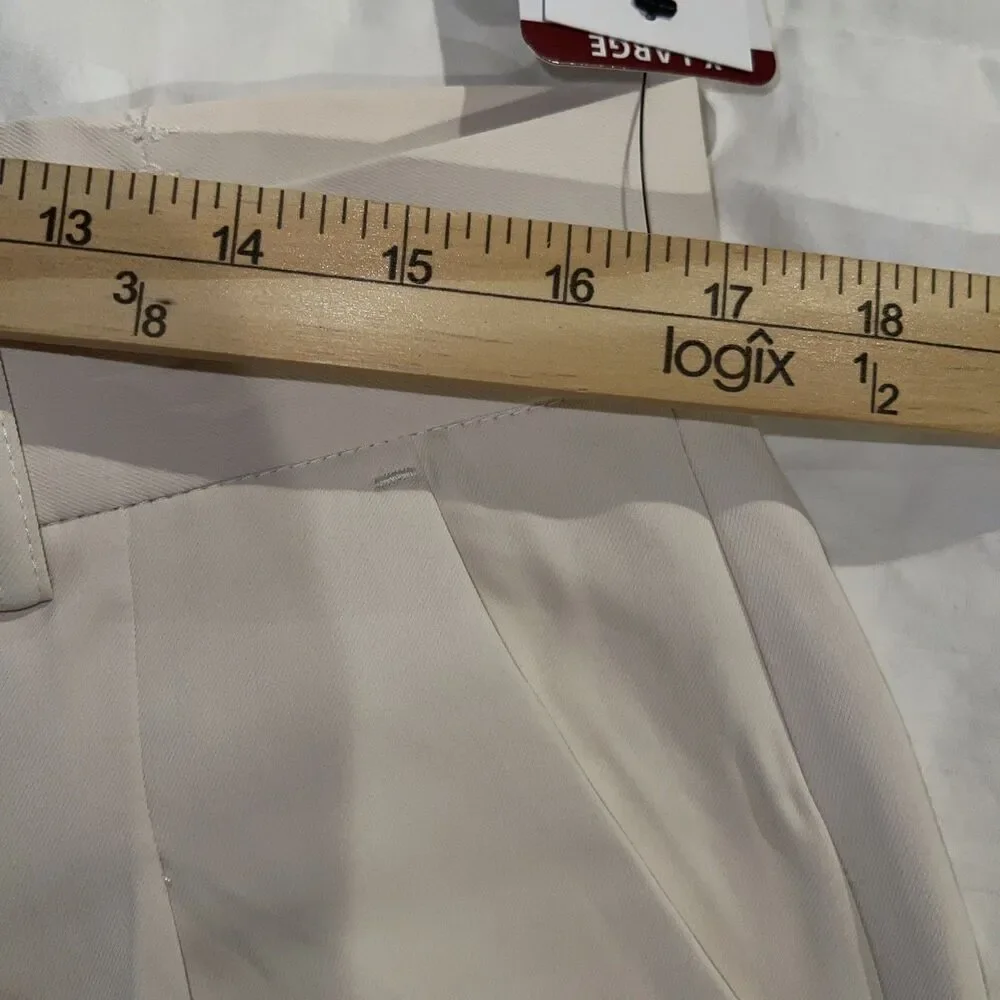 French Connection Women Wide Leg Trouser Color Cream XL Office Casual Preppy NWT - Picture 14 of 16